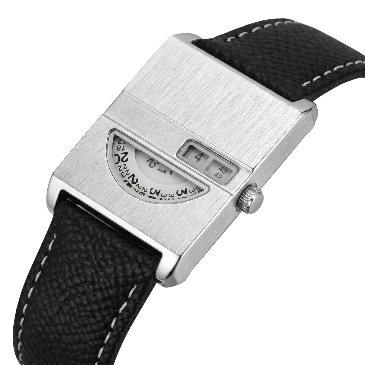 BRONVARA – Men’s Retro Style Rectangular Watch with Leather Strap GIORGIO MARENO