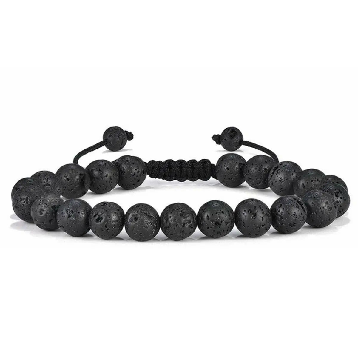 3 Style 8mm Natural Tiger Eyes Lava Rock Protection HANDMADE Bracelet Men&