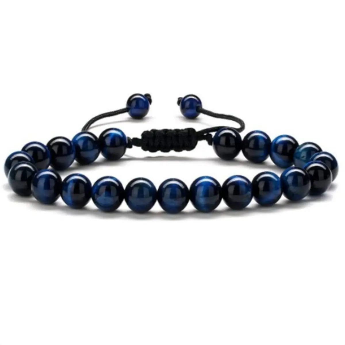3 Style 8mm Natural Tiger Eyes Lava Rock Protection HANDMADE Bracelet Men&