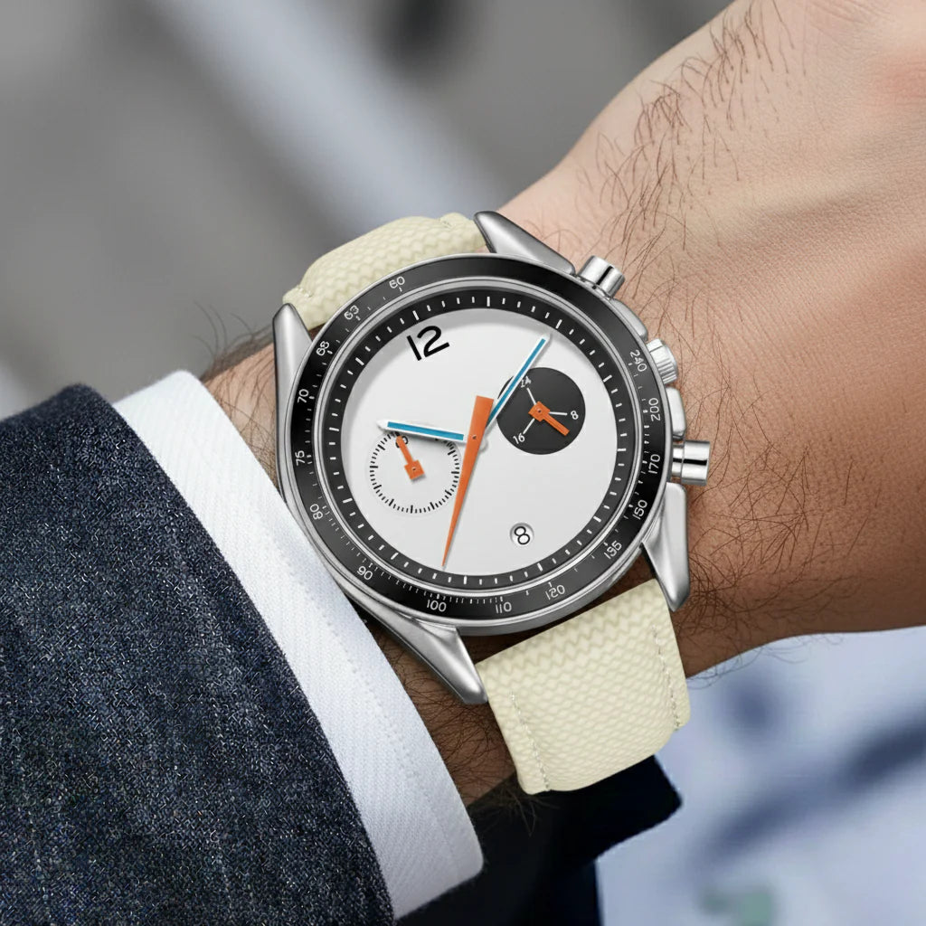 VEXORIS – Men’s Classic Chronograph Watch with Sport Fabric Strap GIORGIO MARENO