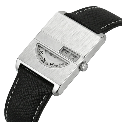BRONVARA – Men’s Retro Style Rectangular Watch with Leather Strap GIORGIO MARENO