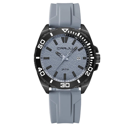 CRRJU Men Casual Sport Military Quartz Calendar Wrist Watch for Man Business Waterproof Male Clock Relogio Masculin GIORGIO MARENO
